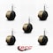 Service Caster 2'' Floor Safe Antique Hooded Twin Wheel Caster Grip Ring Stem, 5PK SCC-GR02S50D-NYU-WA-716X1716-5 - alternate 3